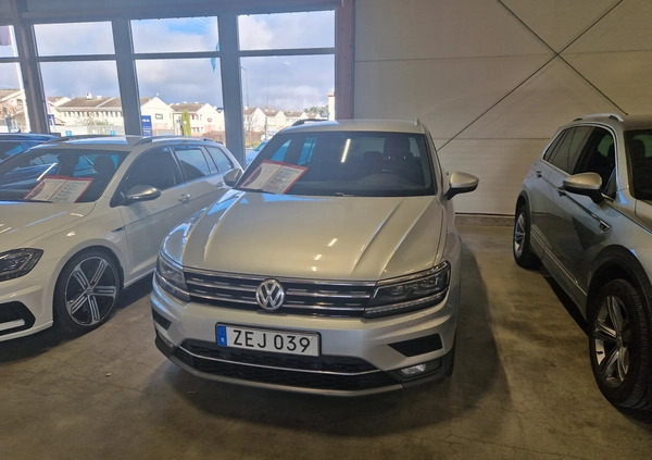 Volkswagen Tiguan cena 95500 przebieg: 177000, rok produkcji 2018 z Tczew małe 436